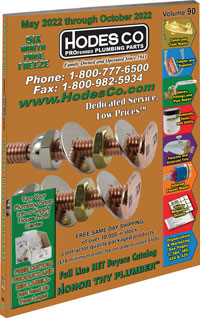 Hodes Company Wholesale Plumbing Parts and Plumbing Supply Distributor Full Line Buyers Catalog