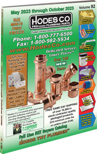 Hodes Company Wholesale Plumbing Parts and Plumbing Supply Distributor Full Line Buyers Catalog