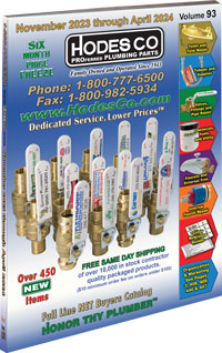 Hodes Company Wholesale Plumbing Parts and Plumbing Supply Distributor Full Line Buyers Catalog